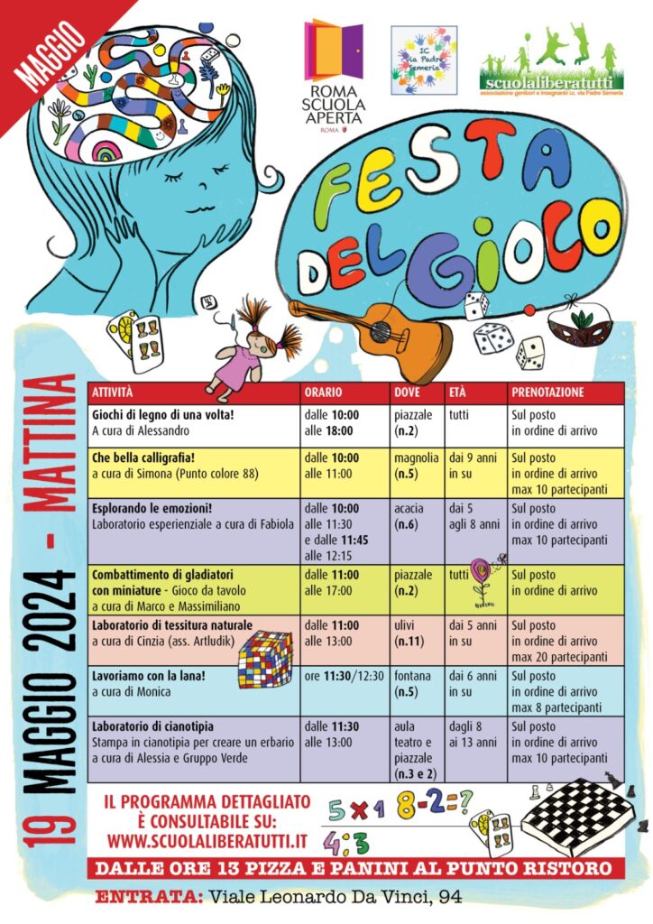 Festa del gioco - domenica 19 maggio mattina